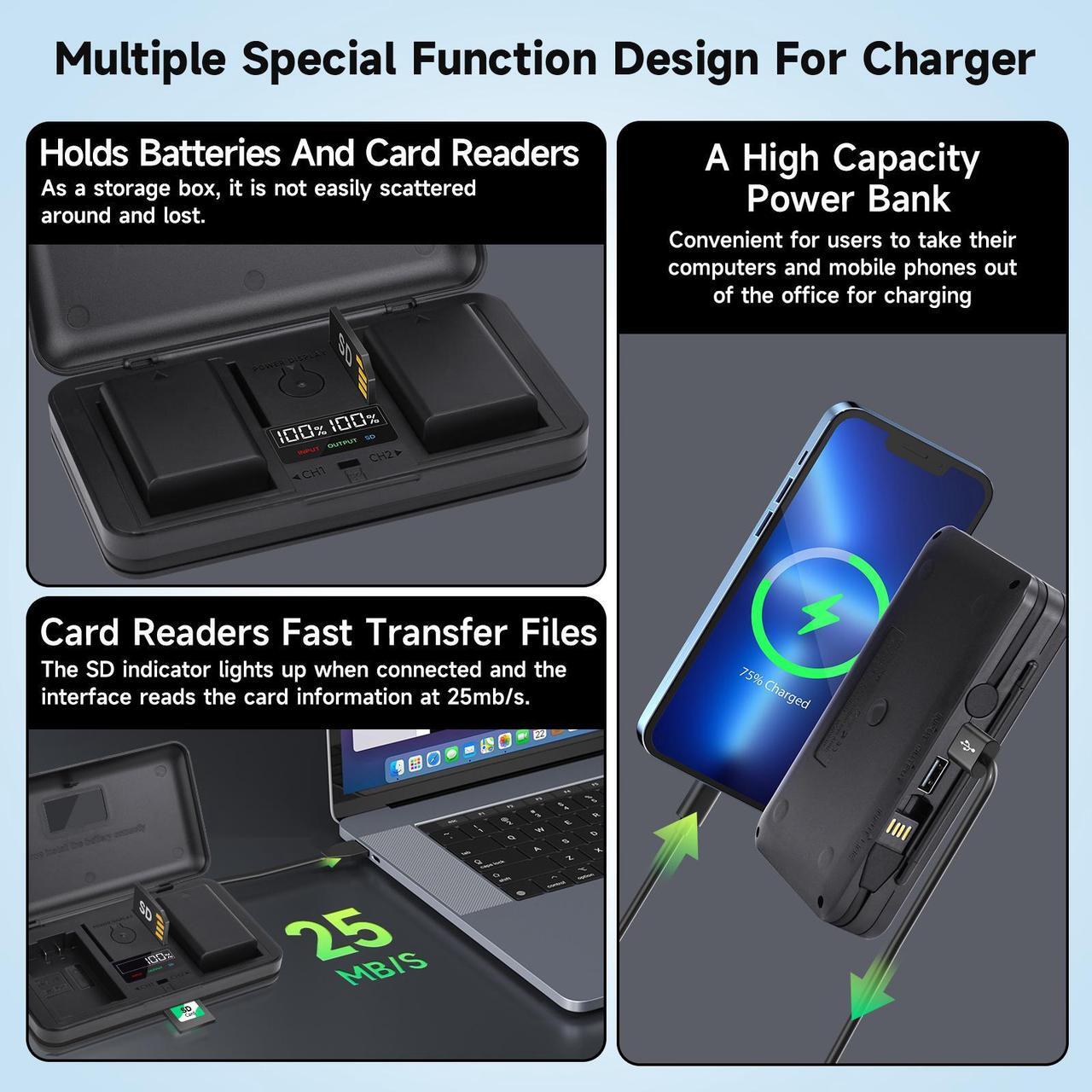 Alt view image 4 of 7 - CITYORK Intelligent charger LP-E17 for battery for Canon EOS RP R10, Rebel T6i, T7i, T8i, T6s, SL2, SL3, EOS M3, M5, M6, 200D, 77D, 750D, 760D, 800D, 8000D, KISS X8i, Digital SLR Camera