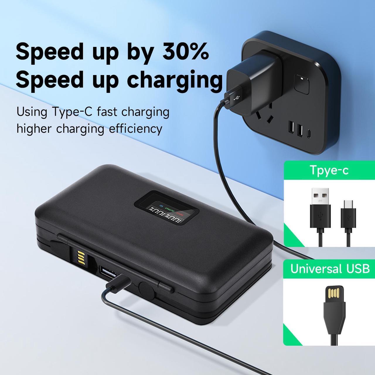 Alt view image 4 of 7 - CITYORK NB-10L NB10L Battery 2 Pack 7.4V 1500mAh with LCD Dual Charger for Canon PowerShot G1 X, G3-X, G15, G16, SX40 HS, SX50 HS, SX60 HS Digital Camera