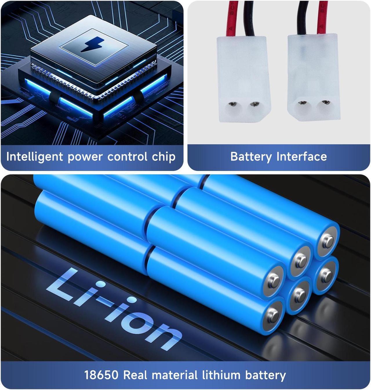 Alt view image 4 of 7 - CITYORK 14.8V 4500mAh Li-ion Replacement for Xiaomi MI G1, for Panasonic MC-WRC53, for Phicomm X3, for PUPPY0O R30/ R30 PRO, for FLYCO FC9601/FC9602 Essential MJSTG1 Robot Vacuum Cleaner