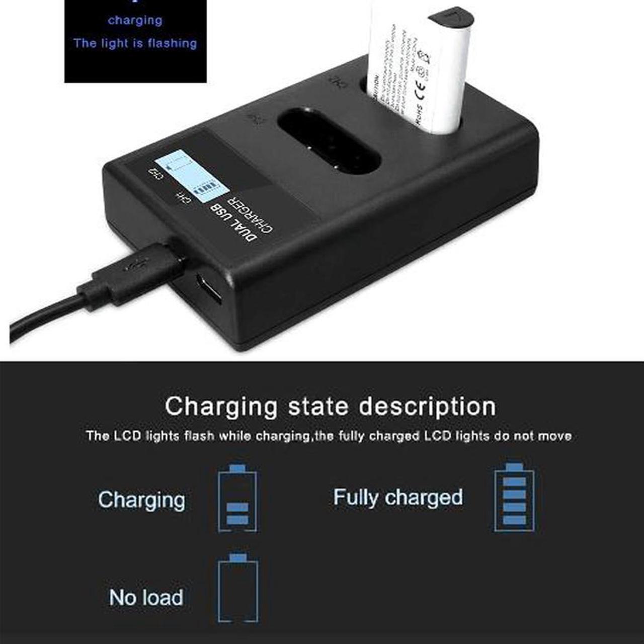 Alt view image 2 of 6 - CITYORK 4 Pack 1600mAh NP-BX1 Battery Replacement with Dual USB Charger for Sony NP-BX1/M8, DSC-RX100,DSC-RX100 II,DSC-RX100M II,DSC-RX100 III,DSC-RX100 IV,DSC-RX100 V/VII,ZV-1
