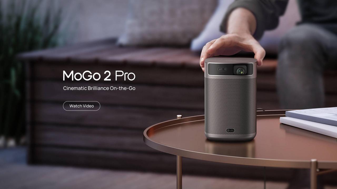 XGIMI MoGo 2 Pro True 1080P FHD Portable Smart Projector 400 ISO Lumens 4K Supported Android TV 11.0 Chromecast built-in For Outdoor Movie Night