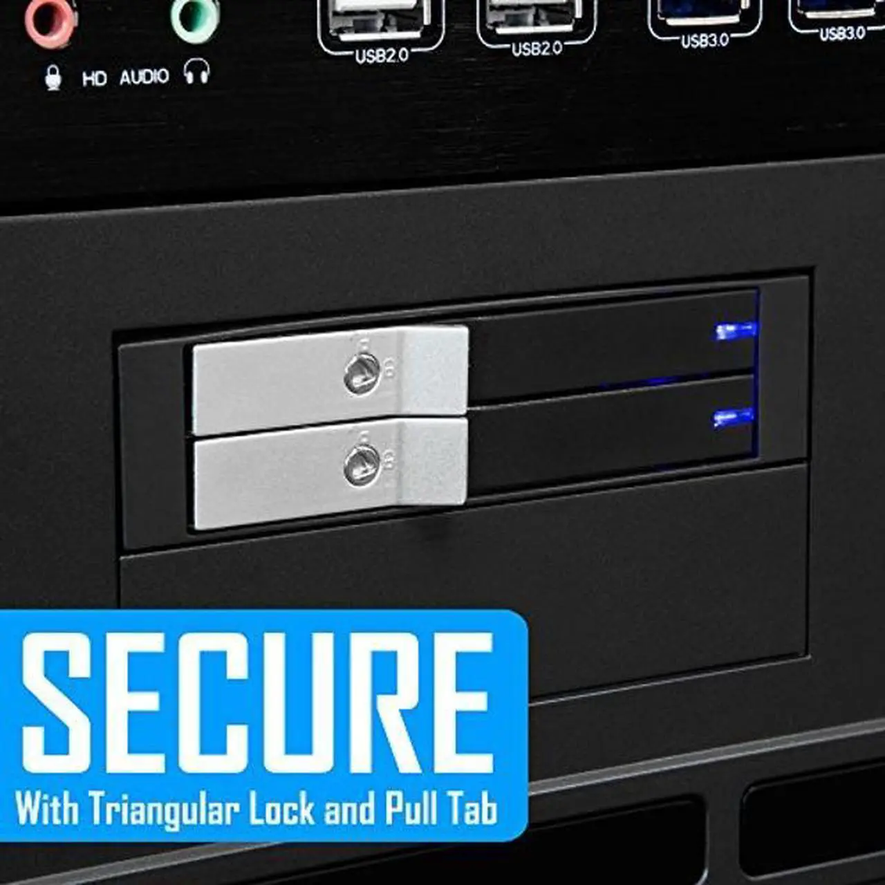 Alt view image 2 of 5 - Kingwin SSD/HDD Internal SATA Tray-Less Hot Swap Mobile Rack Cage for Dual 2.5" SSD/HDD. Hard Drive Backplane Enclosure,Support SATA I/II/III & SAS I/II 6 Gbps Performance [Optimized for 2.5" SSD/HDD]