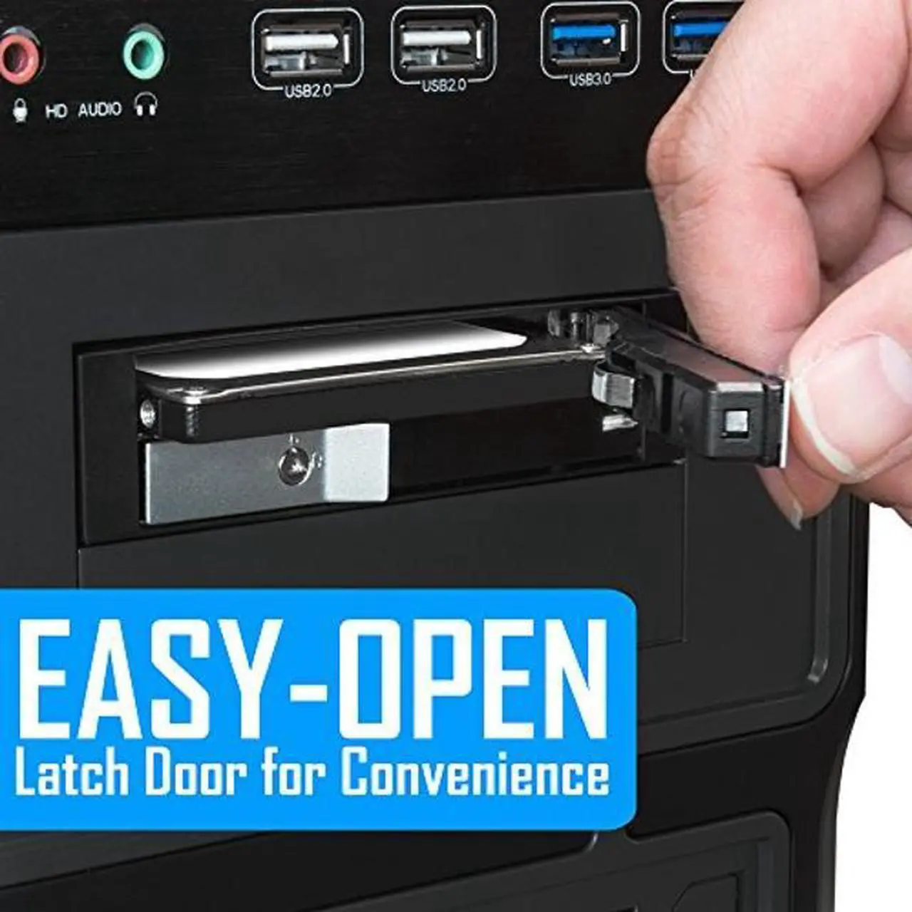 Alt view image 3 of 5 - Kingwin SSD/HDD Internal SATA Tray-Less Hot Swap Mobile Rack Cage for Dual 2.5" SSD/HDD. Hard Drive Backplane Enclosure,Support SATA I/II/III & SAS I/II 6 Gbps Performance [Optimized for 2.5" SSD/HDD]