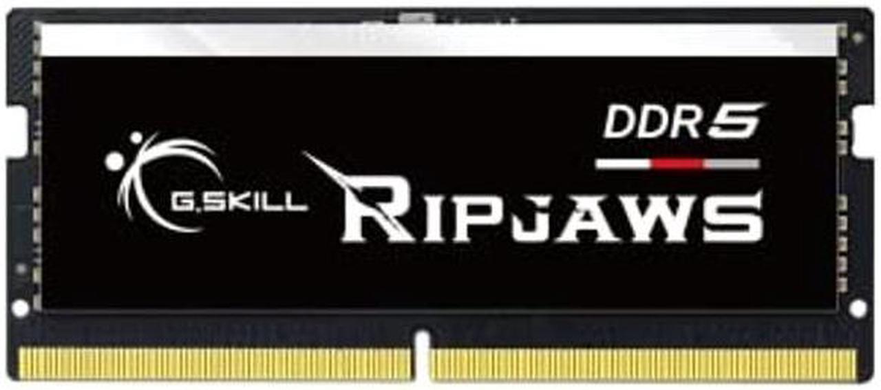 Main image of G.SKILL Ripjaws DDR5 SO-DIMM Series DDR5 RAM 16GB (1x16GB) 5600MT/s CL40-40-40-89 1.10V Unbuffered Non-ECC Notebook/Laptop Memory SODIMM (F5-5600S4040A16GX1-RS)