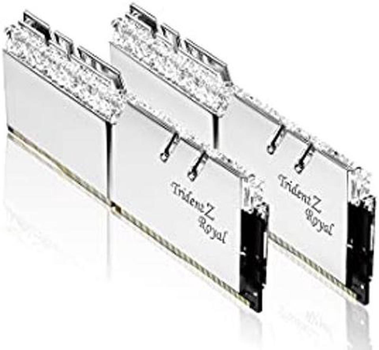 Alt view image 5 of 5 - G.SKILL Trident Z Royal Series (Intel XMP) DDR4 RAM 32GB (2x16GB) 4400MT/s CL19-26-26-46 1.50V Desktop Computer Memory UDIMM - Silver (F4-4400C19D-32GTRS)