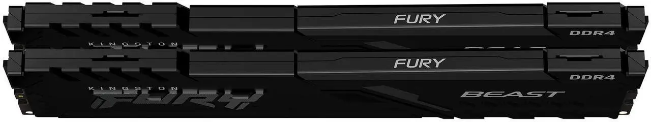 Alt view image 2 of 5 - 16GB 3200MHz DDR4 CL16 DIMM (Kit of 2) Fury Beast Black