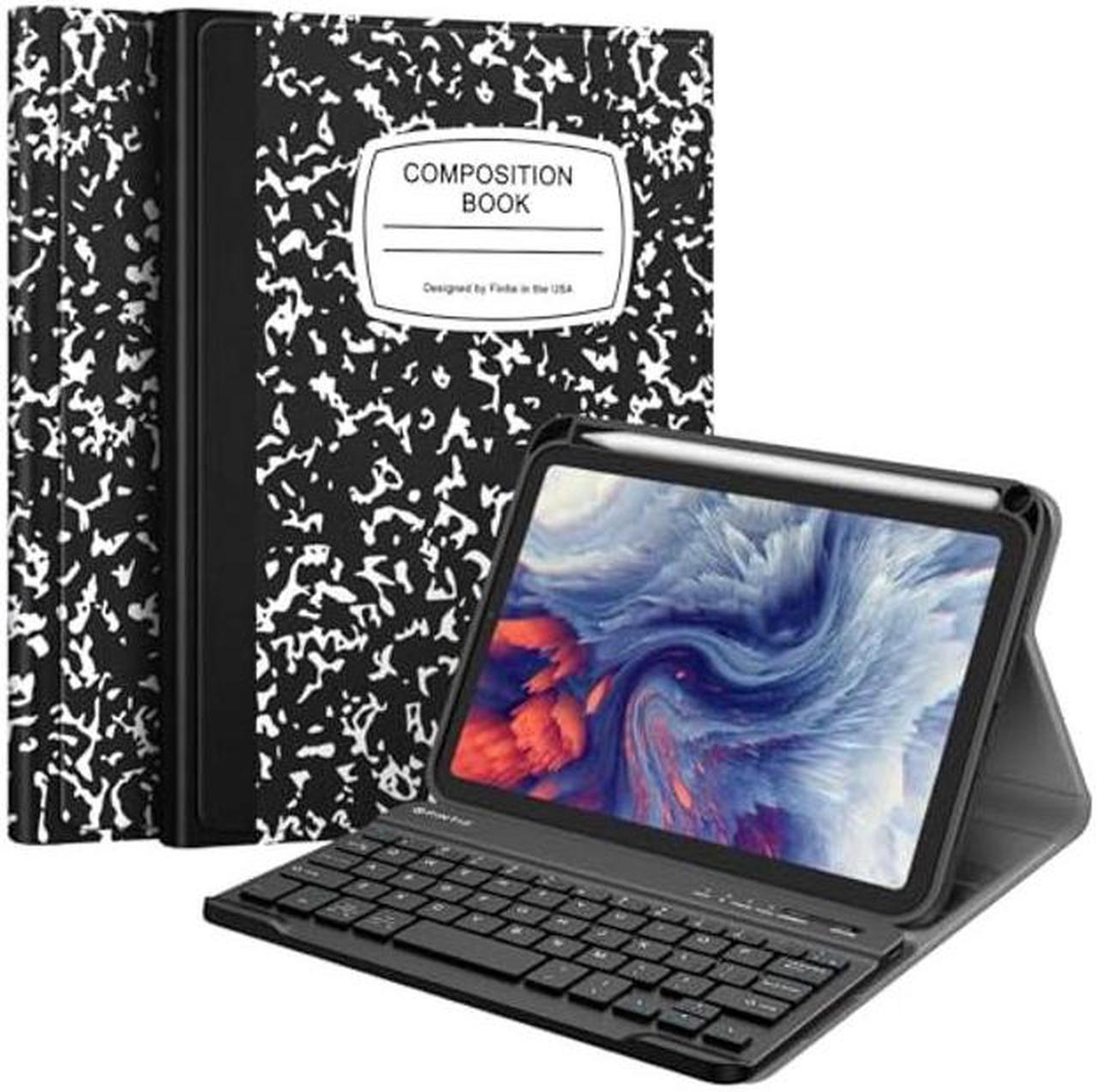 Main image of Fintie Keyboard Case for iPad Mini 6 2021 (8.3 Inch), Soft TPU Back Cover with Pencil Holder & Magnetically Detachable Wireless Bluetooth Keyboard for iPad Mini 6th Generation, Composition Book