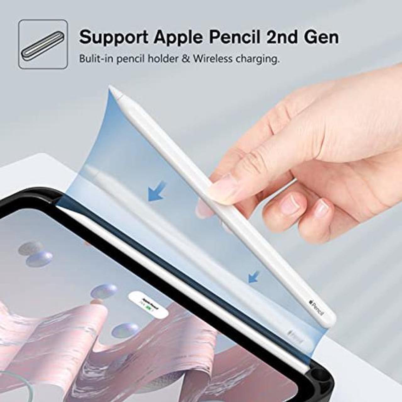 Alt view image 5 of 5 - Fintie Keyboard Case for iPad Mini 6 2021 (8.3 Inch), Soft TPU Back Cover with Pencil Holder & Magnetically Detachable Wireless Bluetooth Keyboard for iPad Mini 6th Generation, Composition Book