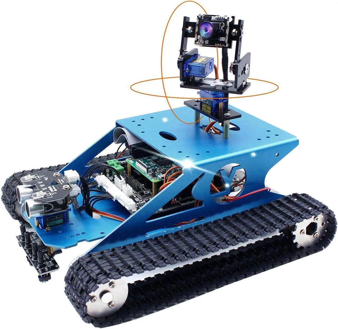 Main image of Yahboom AI Robot Kit Tank Chassis for Raspberry Pi 4B Camera Starter Kit Python Programmable Electronic Science Project DIY Smart Car Robotics for 16+