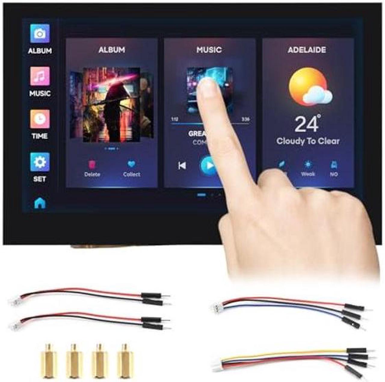 Main image of Waveshare ESP32-S3 4.3inch Capacitive Touch Display Development Board, 800x480, 5-Point Touch, 32-Bit LX7 Dual-Core Processor, Up to 240MHz Frequency, Supports WiFi & Bluetooth, with Onboard Antenna