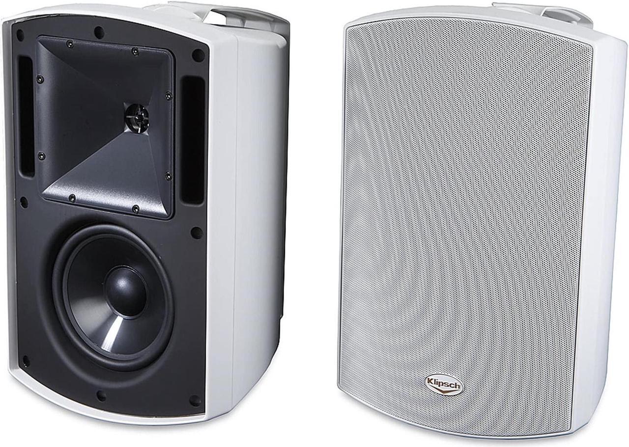 Main image of Klipsch AW-650 Indoor/Outdoor Speaker, White (Pair) - Two-Way All-Weather Loudspeakers - 6.5" IMG Woofer & 1" Titanium Dome Tweeter - UV-Resistant Enclosure