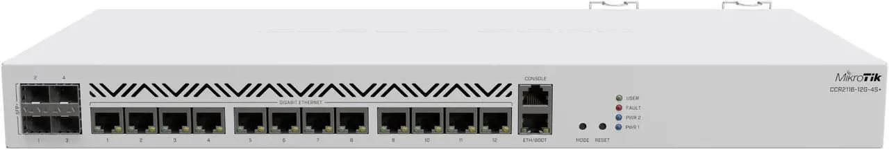 Main image of Mikrotik CCR2116-12G-4S+ Cloud Core Router 16GB 13xGb 4xSFP+
