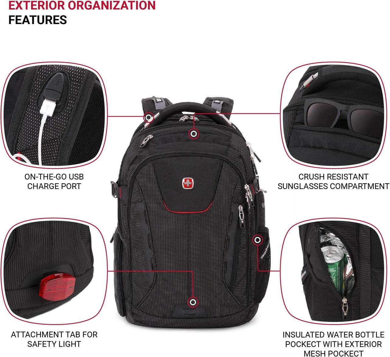 Alt view image 3 of 5 - SwissGear Travel Tech Elite, Dark Grey, Large