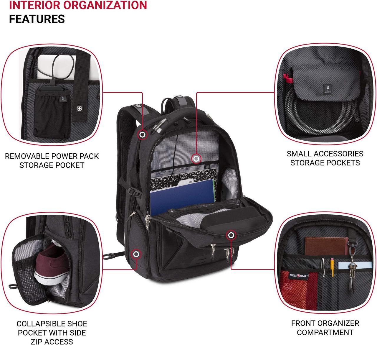 Alt view image 4 of 5 - SwissGear Travel Tech Elite, Dark Grey, Large