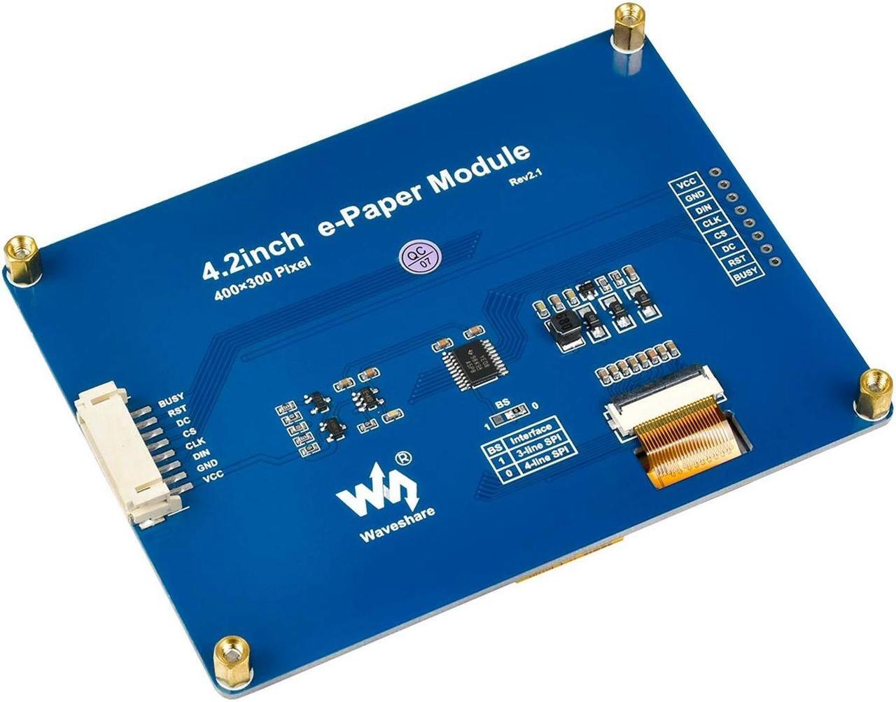 Alt view image 5 of 5 - waveshare 4.2inch E-Ink Display Module 400x300 Pixel Black,White Two-Color 3.3V-5V E-Paper Screen LCD Support Full Refresh SPI Interface for Raspberry/Jetson Nano/Ard/Nucleo