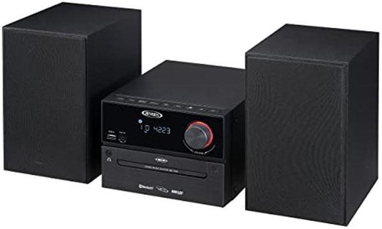Alt view image 4 of 5 - Jensen Professional JBS-500 Modern Bluetooth Wireless Stereo Music System Home CD Player, MP3 USB, Audio in, Headphone Jack, FM Radio, 30W - (Jet Black)