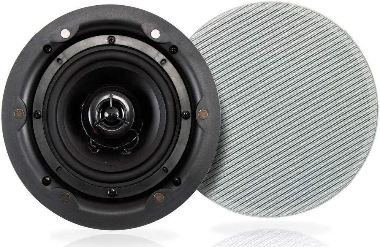 Main image of Pyle Ceiling and Wall Mount Speaker - Wireless Bluetooth 5.25 Dual 2-Way Audio Stereo Sound Subwoofer Kit with, 240 Watts, in-Wall & in-Ceiling Flush Mount for Home Surround System - Pyle PWRC55BT