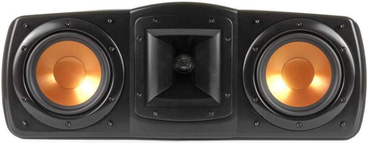 Main image of Klipsch Synergy Black Label C-200 Center Channel Speaker for Crystal-Clear Dialogue and Vocals with Proprietary Horn Technology, Dual 5.25" High-Output Woofers, and Dynamic 1" Tweeter in Black