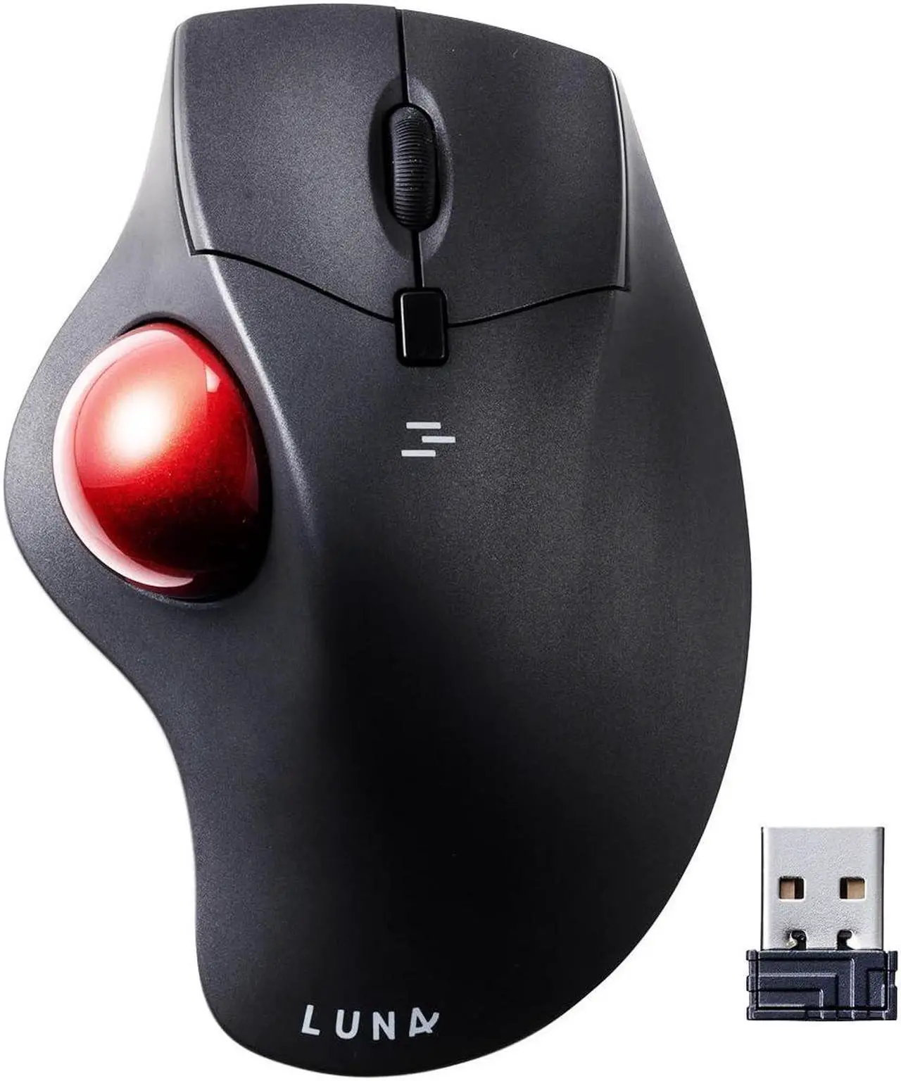 Main image of SANWA 2.4G Wireless Ergonomic Trackball Mouse, Optical Rollerball Mice, Programmable Silent Buttons, 40mm Trackball, 600/800/1200/1600 Adjustable DPI, Compatible with MacBook, Laptop, Windows, macOS
