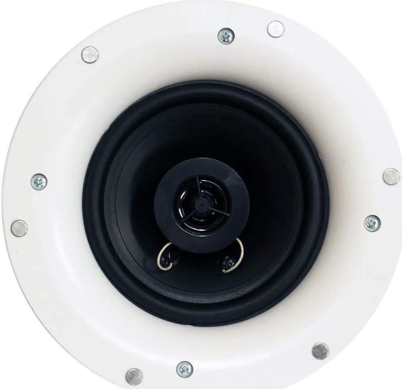 Alt view image 5 of 5 - Acoustic Audio by Goldwood R192 Frameless in Ceiling/in Wall 5 Speaker Set 2 Way Home Theater Surround Speakers, White