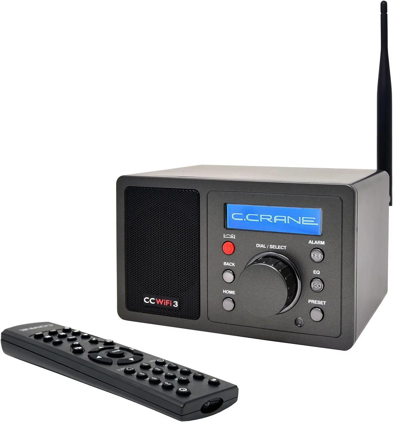 Main image of C. Crane CC WiFi 3 Internet Radio with Skytune, Bluetooth Receiver, Clock and Alarm with Remote Control, Access to Thousands of Radio Stations Worldwide