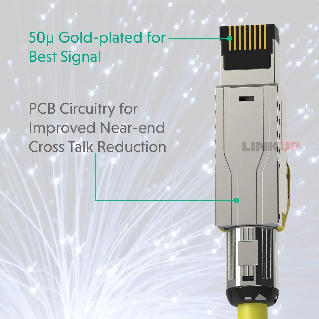 Alt view image 3 of 5 - LINKUP - [GHMT & DSX8000 Certified] Cat8 Ethernet Patch Cable S/FTP 22AWG Double Shielded Solid Cable | 2000MHz 2GHz 40Gbps | 5th-Gen Ethernet LAN Network 40G Structure Wires |Black| 5 M (16.5ft)