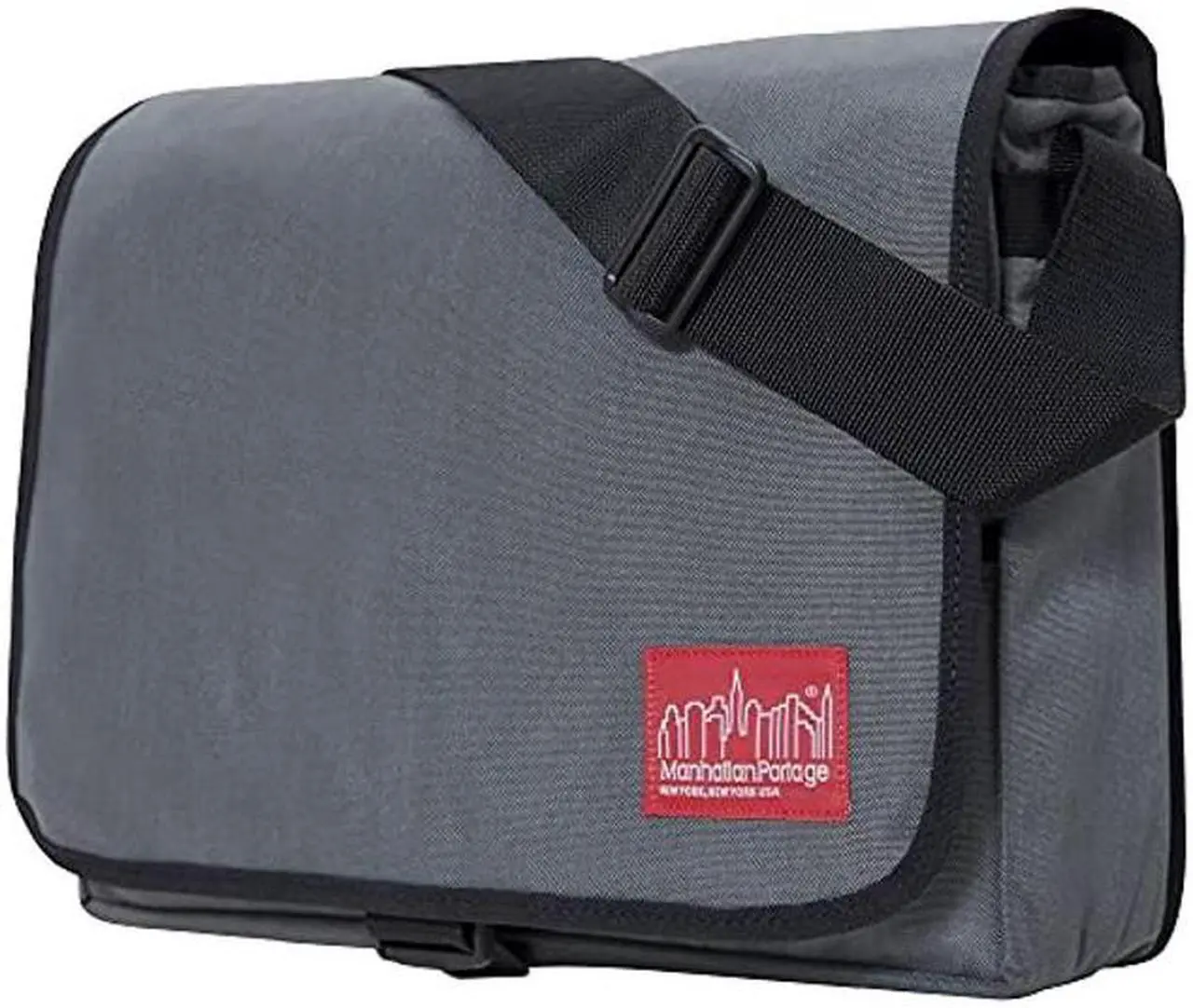 Main image of Manhattan Portage Deluxe Computer Bag, 15-Inch (MD) with Adjustable Strap Water Resistant Coating Zippered Compartment 1000D Cordura(r) for Work And Travel (Grey)
