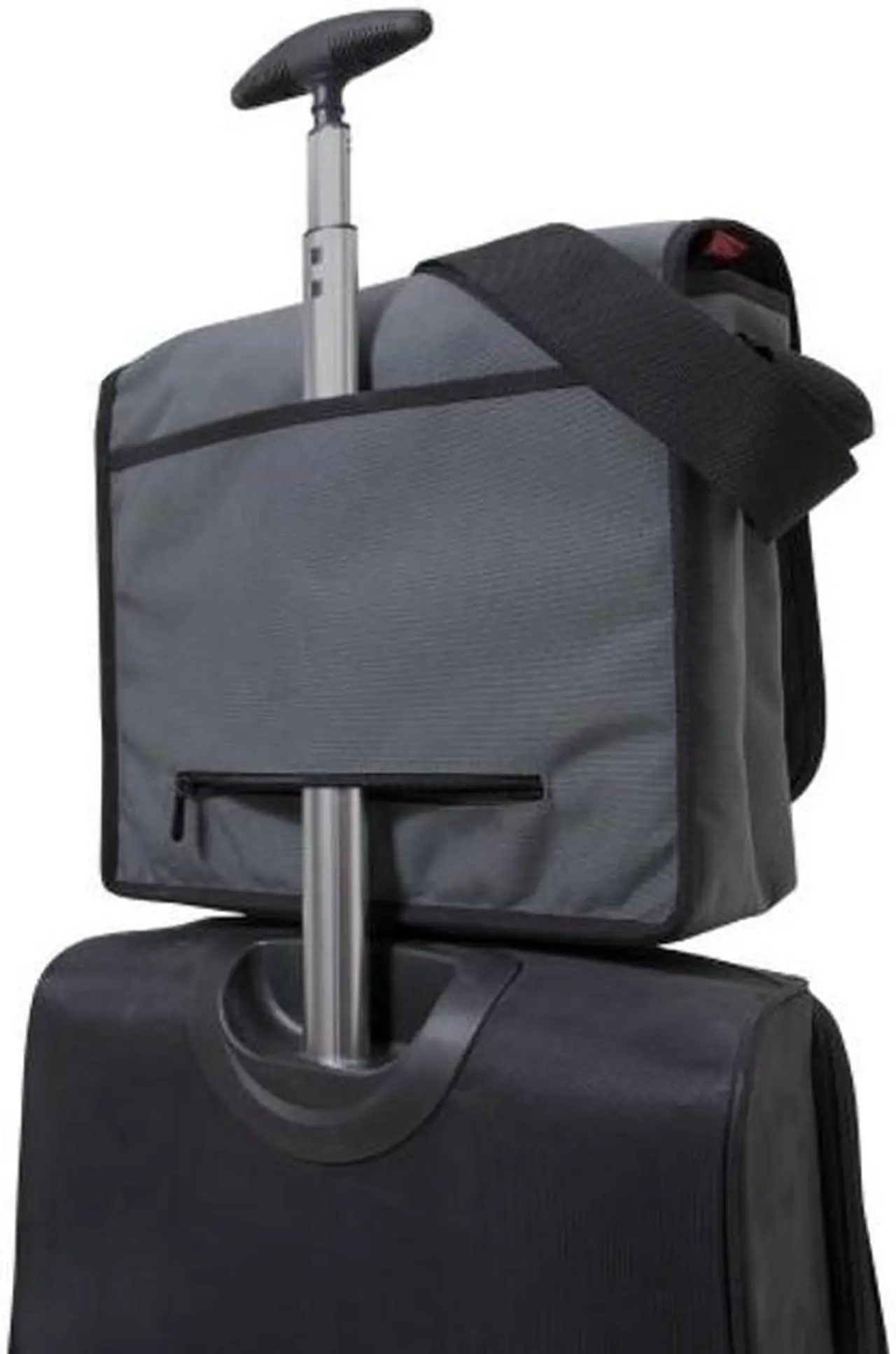 Alt view image 4 of 5 - Manhattan Portage Deluxe Computer Bag, 15-Inch (MD) with Adjustable Strap Water Resistant Coating Zippered Compartment 1000D Cordura(r) for Work And Travel (Grey)