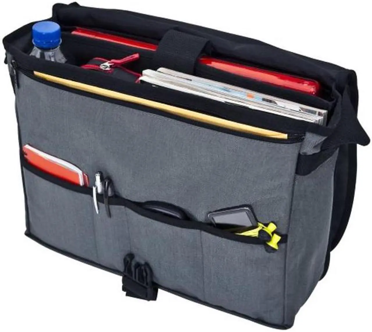 Alt view image 5 of 5 - Manhattan Portage Deluxe Computer Bag, 15-Inch (MD) with Adjustable Strap Water Resistant Coating Zippered Compartment 1000D Cordura(r) for Work And Travel (Grey)