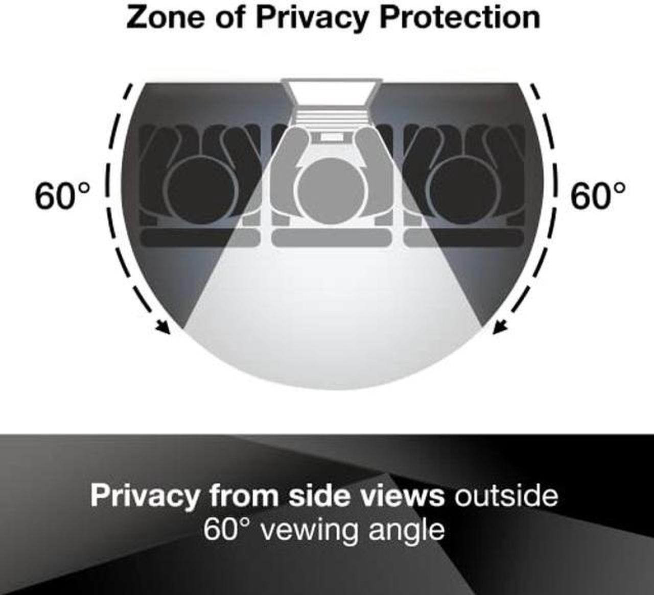Alt view image 2 of 5 - 3M Privacy Filters for 27 Inch Widescreen Monitor, Reversable Gloss/Matte, Reduces Blue Light, Screen Protection, 16:9 Aspect Ratio (PF270W9B)