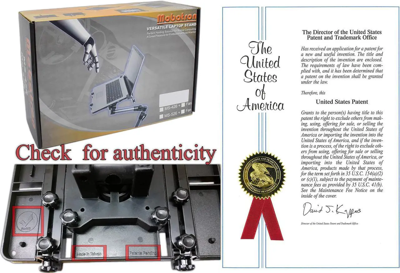 Alt view image 2 of 5 - Mobotron MS-426 Standard Car iPad Laptop Mount Holder Stand