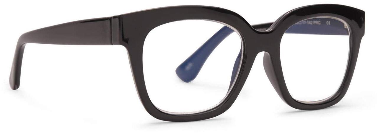 Alt view image 5 of 5 - DIFF Reading glasses for Women, Lightweight Oversized Readers Ava 1.5 designer blue light glasses with magnification, Black