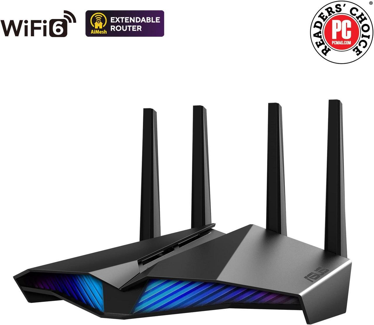 Alt view image 2 of 5 - ASUS RT-AX82U (AX5400) Dual Band WiFi 6 Extendable Gaming Router, Gaming Port, Mobile Game Mode, Aura RGB, Included AiProtection Pro Security, Instant Guard, VPN, AiMesh Compatible