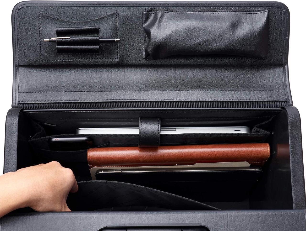 Alt view image 4 of 5 - Alpine Swiss Rolling 17" Laptop Briefcase on Wheels Attache Lawyers Case Legal Size