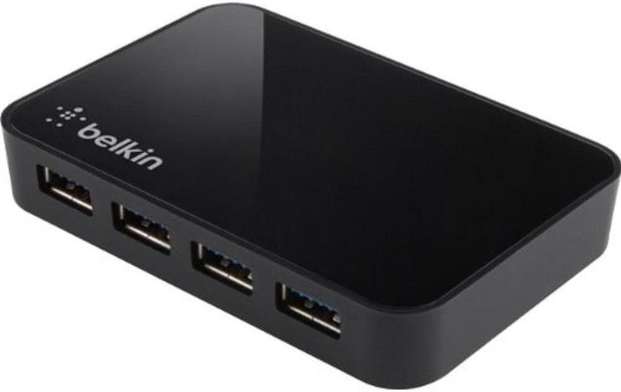 Main image of Belkin USB 3.0 Hub with 4 USB Ports - SuperSpeed USB Charging Station - USB Hub 3.0 - USB Adapter for iPhone Charger - USB Splitter - USB Port Hub - Powered USB Hub With Data Speeds Up To 5Gbps