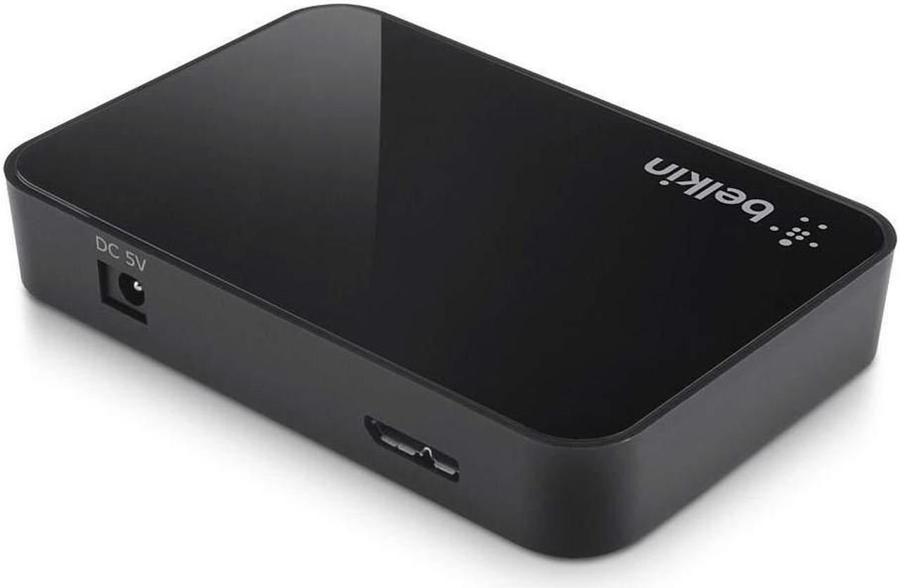 Alt view image 3 of 3 - Belkin USB 3.0 Hub with 4 USB Ports - SuperSpeed USB Charging Station - USB Hub 3.0 - USB Adapter for iPhone Charger - USB Splitter - USB Port Hub - Powered USB Hub With Data Speeds Up To 5Gbps