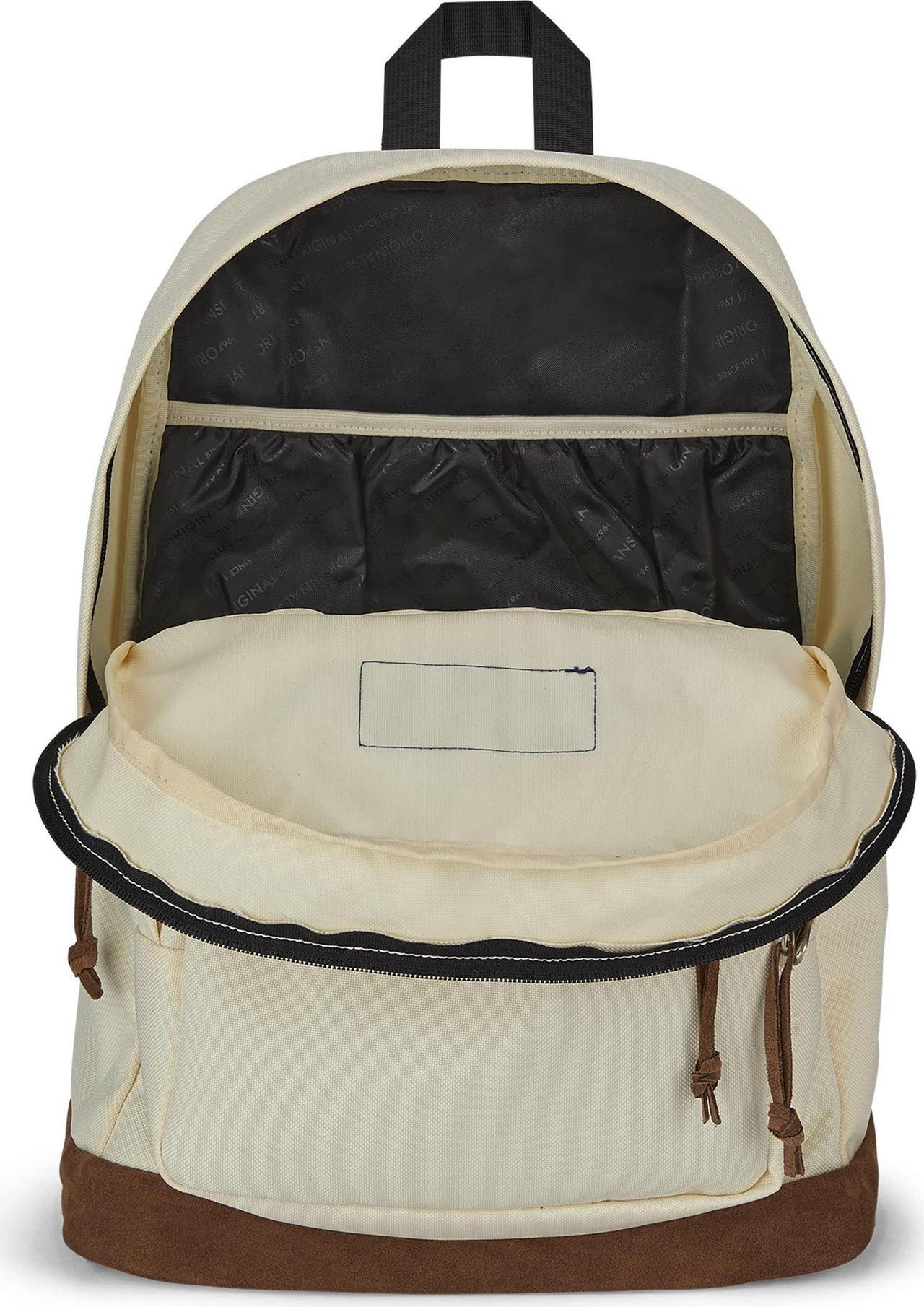 Alt view image 4 of 5 - JanSport Right Pack Backpack - Durable Daypack with Padded 15" Laptop Sleeve, Spacious Main Compartment & Integrated Water Bottle Pocket - Coconut