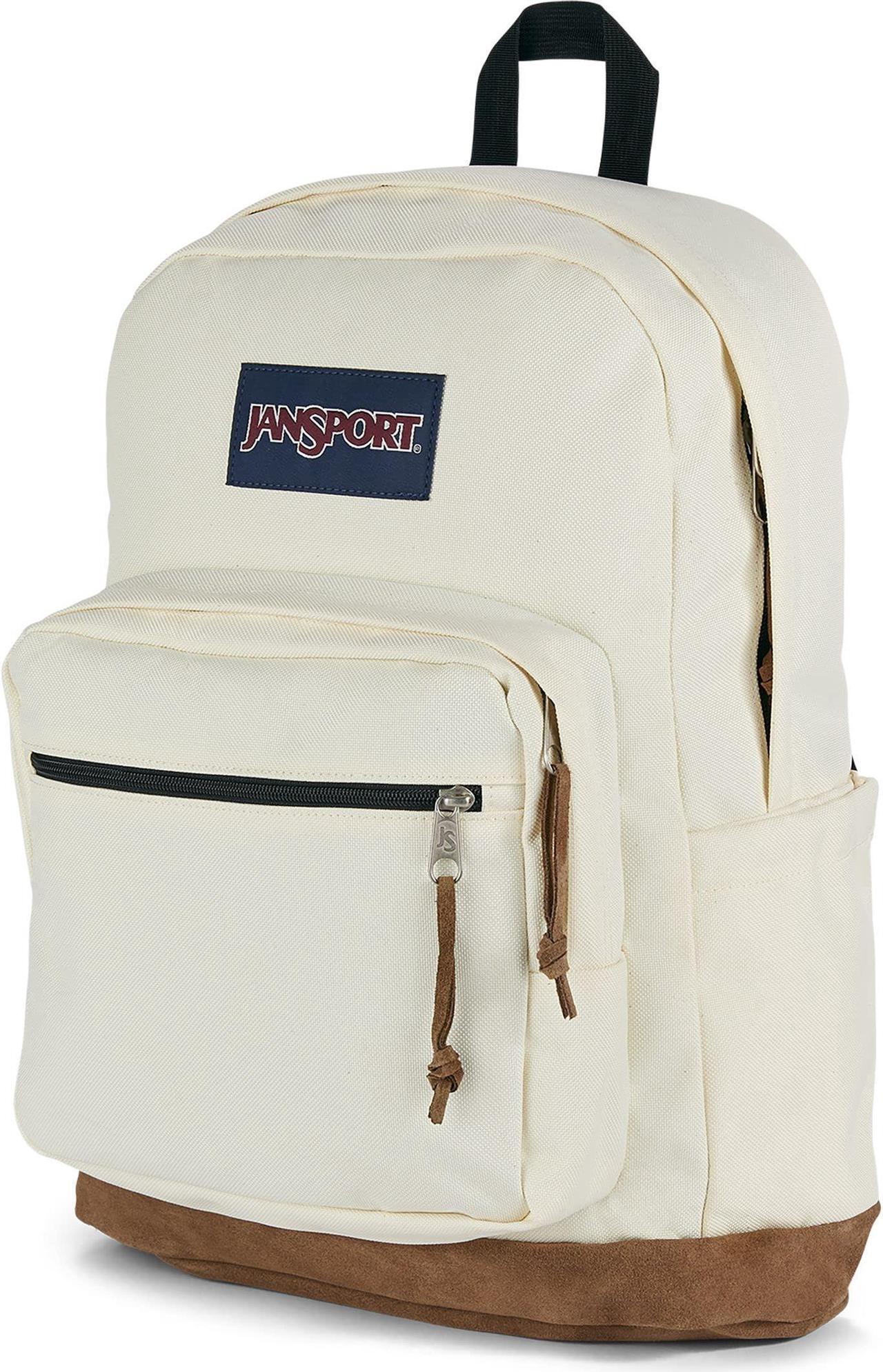 Alt view image 2 of 5 - JanSport Right Pack Backpack - Durable Daypack with Padded 15" Laptop Sleeve, Spacious Main Compartment & Integrated Water Bottle Pocket - Coconut