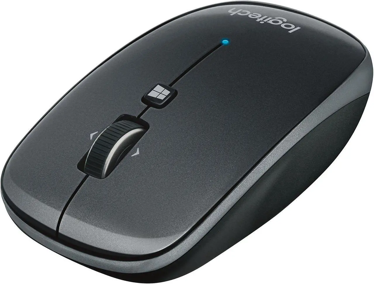 Alt view image 3 of 4 - Logitech M557 Bluetooth Mouse - Wireless Mouse with 1 Year Battery Life, Side-to-Side Scrolling, and Right or Left Hand Use with Apple Mac or Microsoft Windows Computers and Laptops, Gray