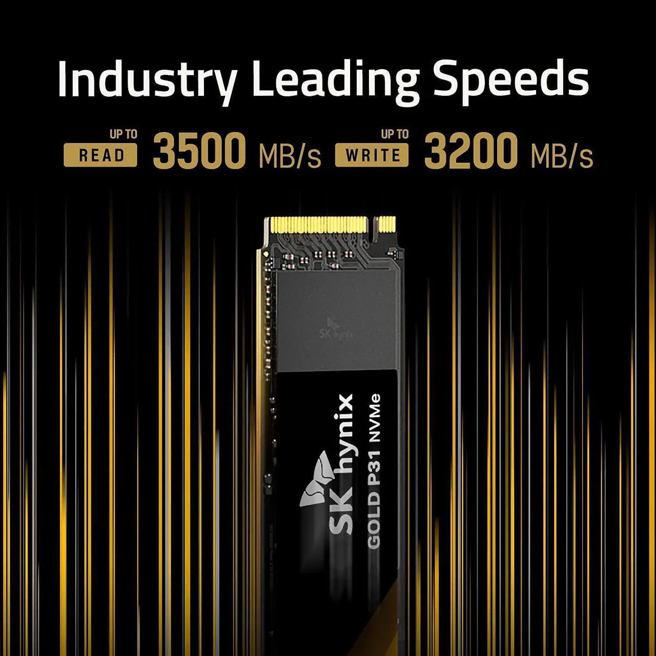 Alt view image 2 of 5 - SK hynix Gold P31 500GB PCIe NVMe Gen3 M.2 2280 Internal SSD, Up to 3500MB/S, Compact M.2 SSD Form Factor SSD, Internal Solid State Drive with 128-Layer NAND Flash