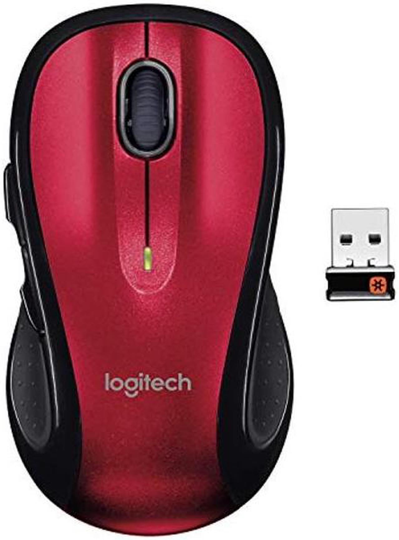 Main image of Logitech M510 Wireless Computer Mouse - Comfortable Shape with USB Unifying Receiver, Back/Forward Buttons and Side-to-Side Scrolling - Red