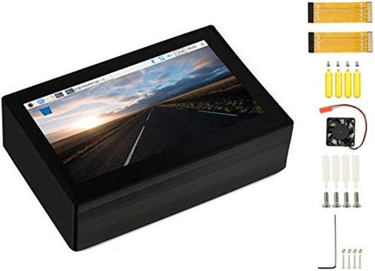 Main image of waveshare 4.3inch DSI LCD Capacitive Touch Display with Protection Case for Raspberry Pi 4 B,800x480 Resolution IPS Screen Wide Angle,MIPI DSI Interface