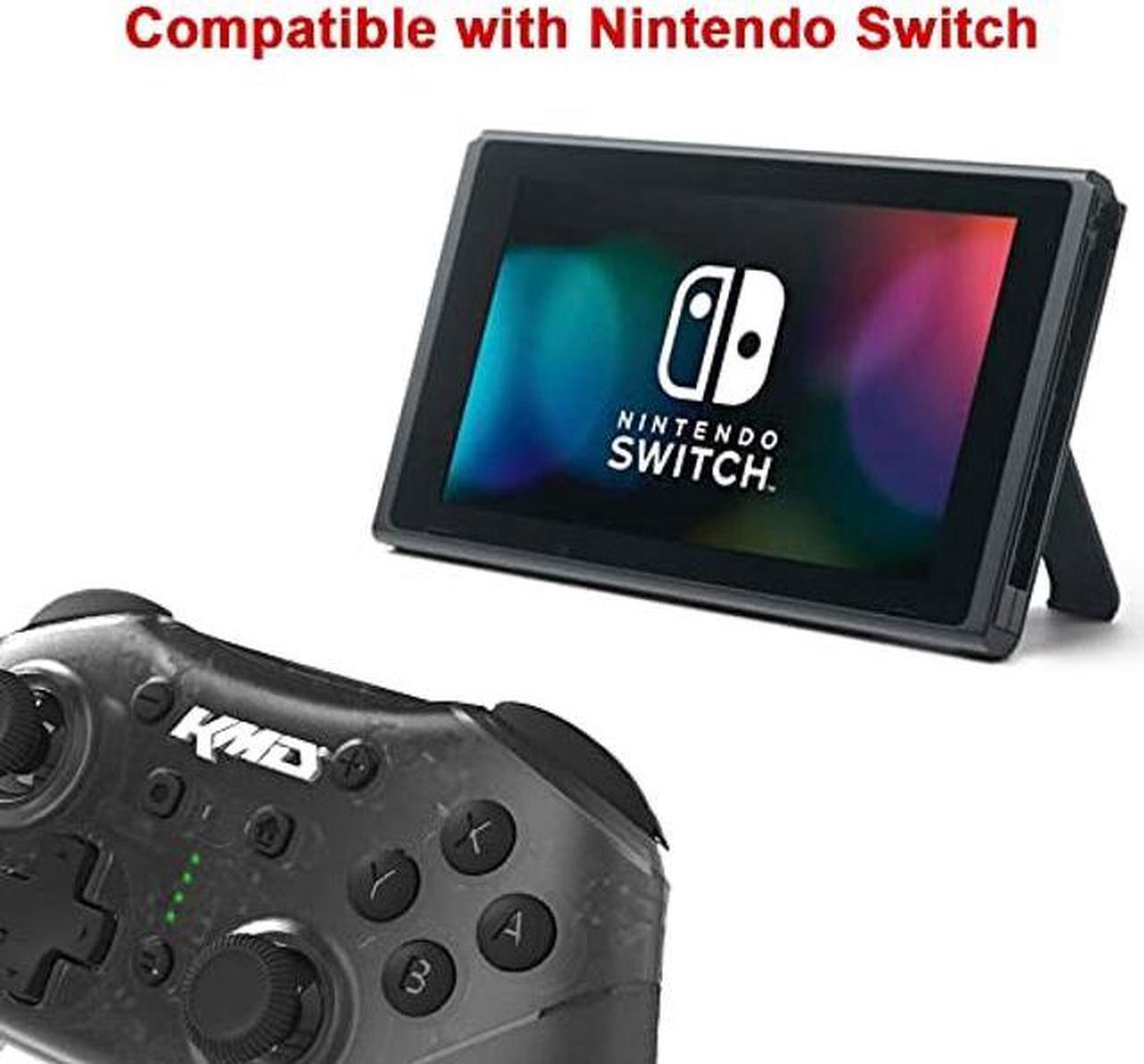 Alt view image 2 of 5 - KMD Official Licensed Wireless Pro Controller for Nintendo Switch, PC, MacOS and More - Built in Turbo & Other Features - Red