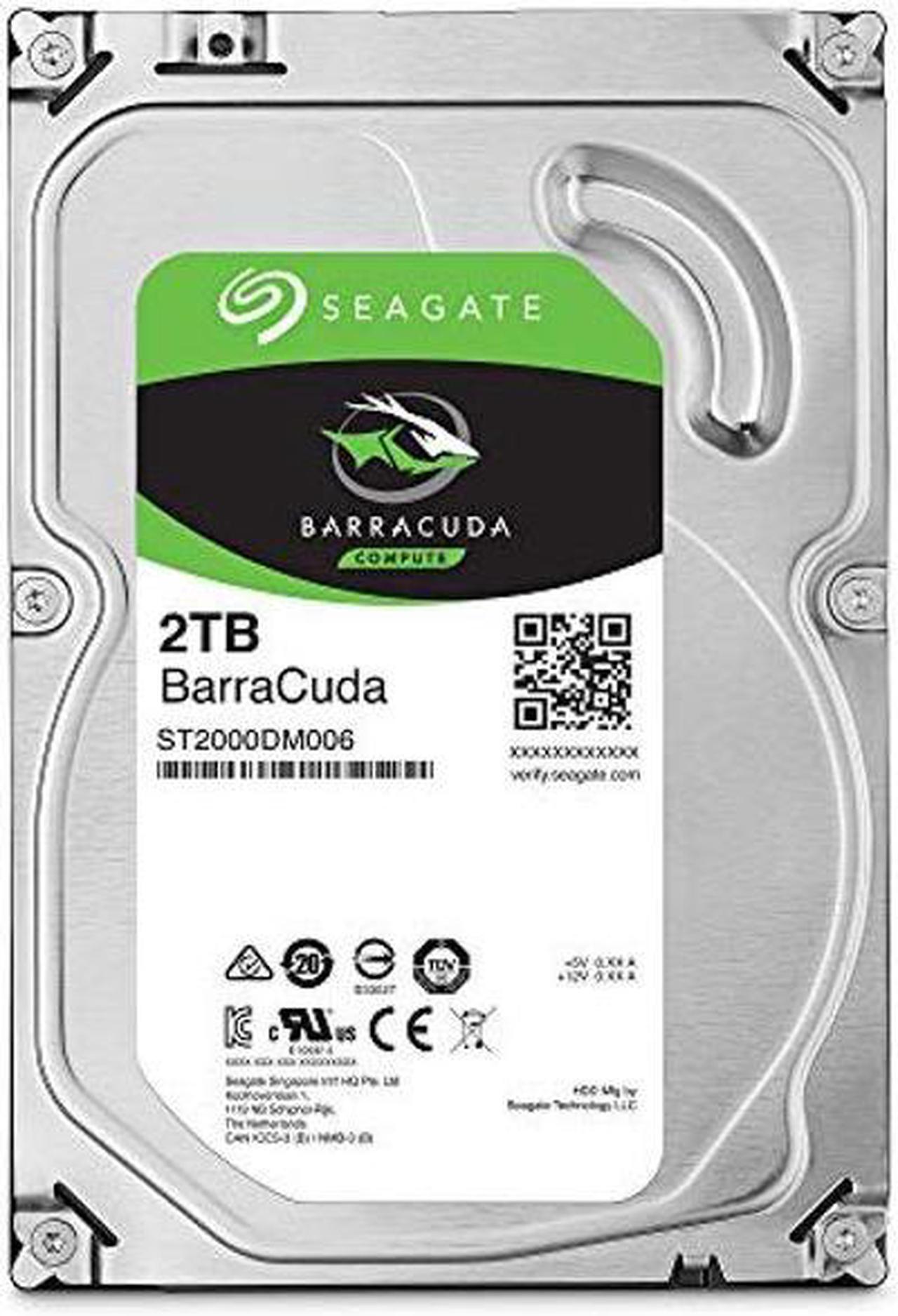 Alt view image 2 of 5 - Seagate BarraCuda 2TB Internal Hard Drive HDD - 3.5 Inch SATA 6 Gb/s 7200 RPM 64MB Cache for Computer Desktop PC Laptop (ST2000DM006)