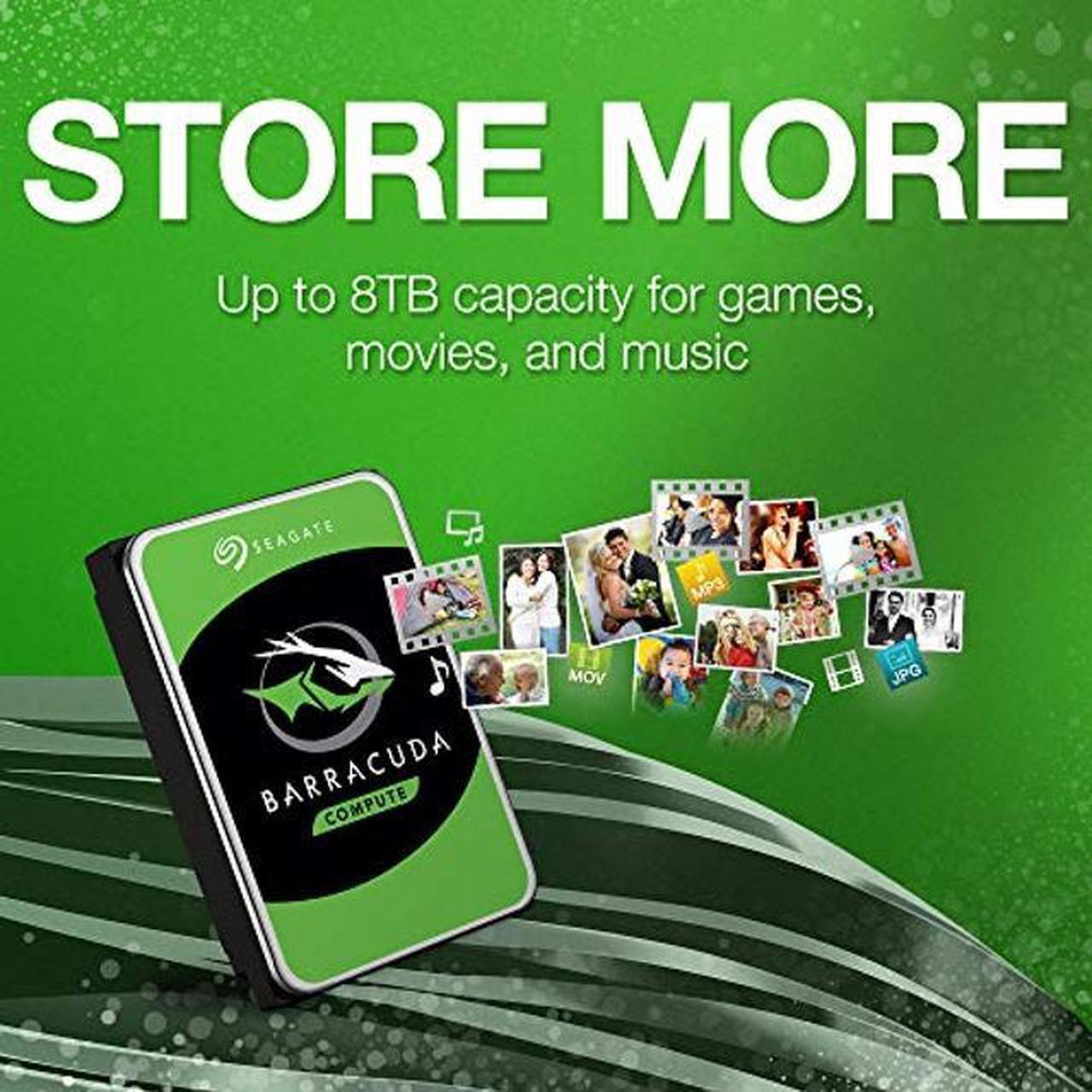 Alt view image 4 of 5 - Seagate BarraCuda 2TB Internal Hard Drive HDD - 3.5 Inch SATA 6 Gb/s 7200 RPM 64MB Cache for Computer Desktop PC Laptop (ST2000DM006)