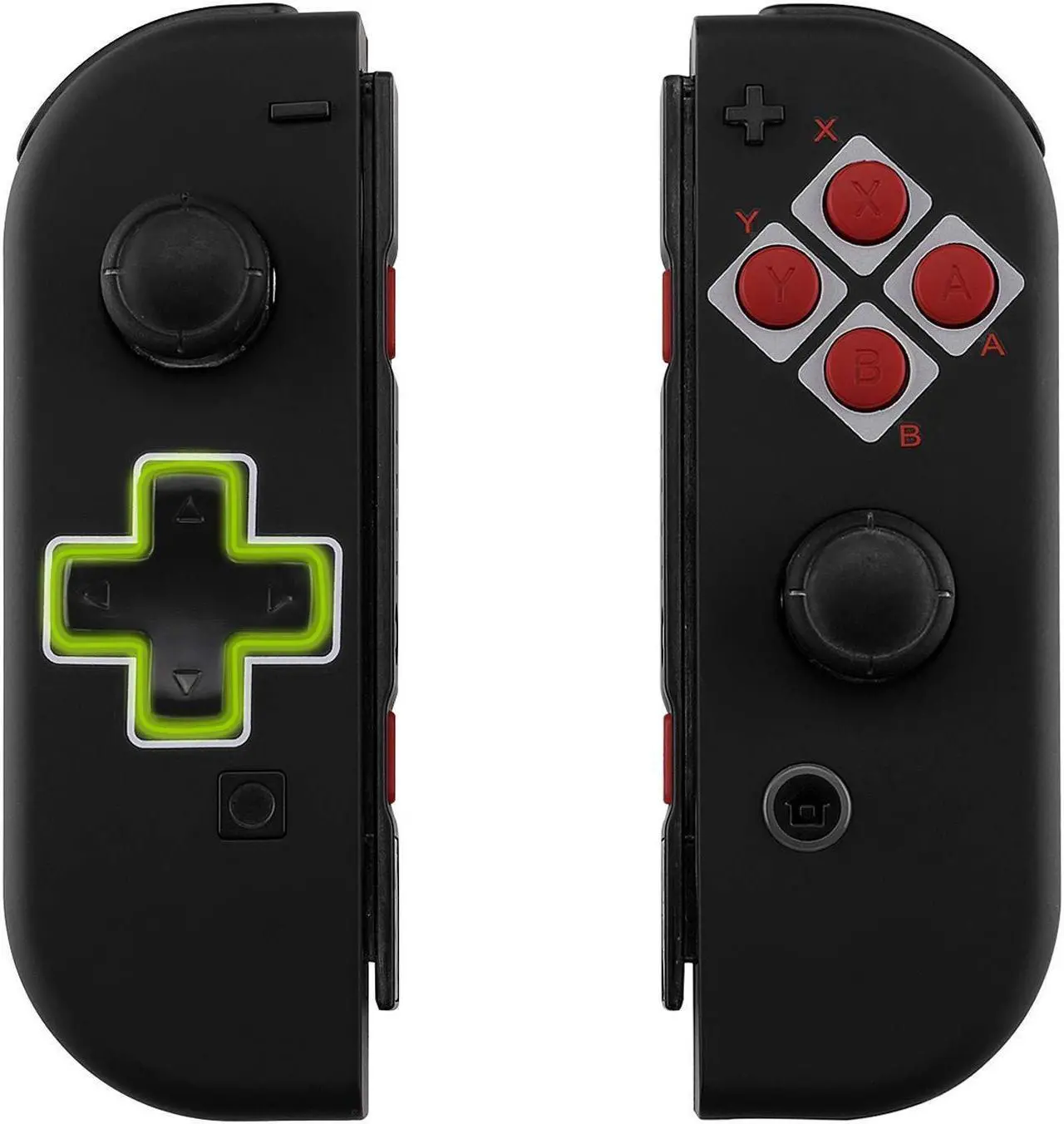 Alt view image 4 of 5 - eXtremeRate Classics NES Style Soft Touch Back Plate for Nintendo Switch Console, NS Joycon Handheld Controller Housing (D-Pad Version) with Full Set Buttons, DIY Replacement Shell for Nintendo Switch