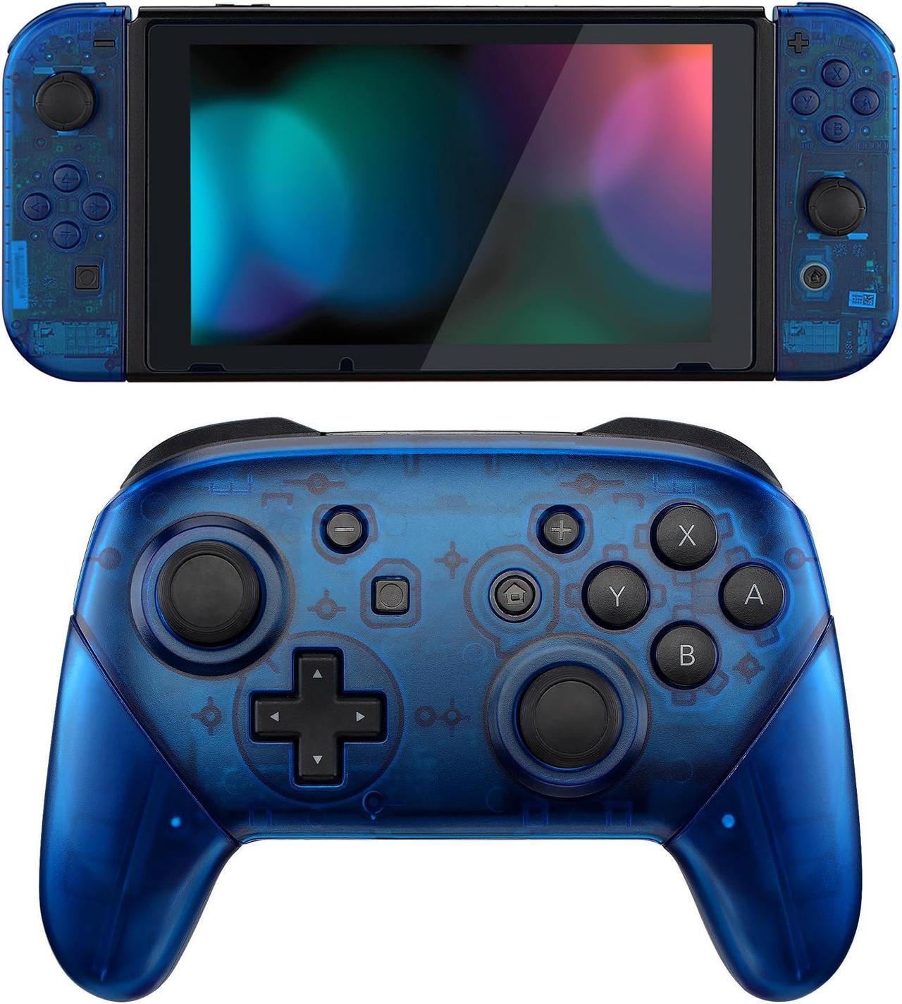 Main image of eXtremeRate Clear Blue Replacement Full Set Shell for Nintendo Switch & Switch Pro Controller