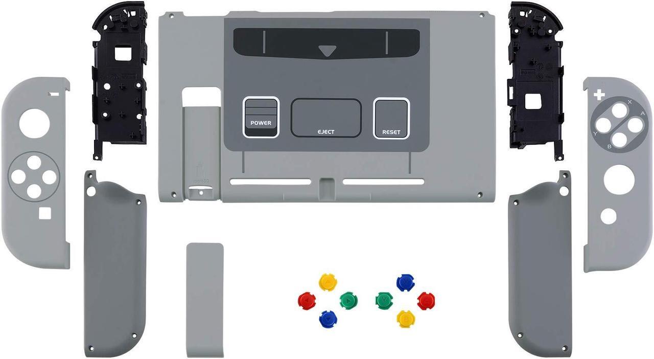 Alt view image 2 of 5 - eXtremeRate SFC SNES Classic EU Style Replacement Full Set Shell for Nintendo Switch & Switch Pro Controller - Console Controller NOT Included