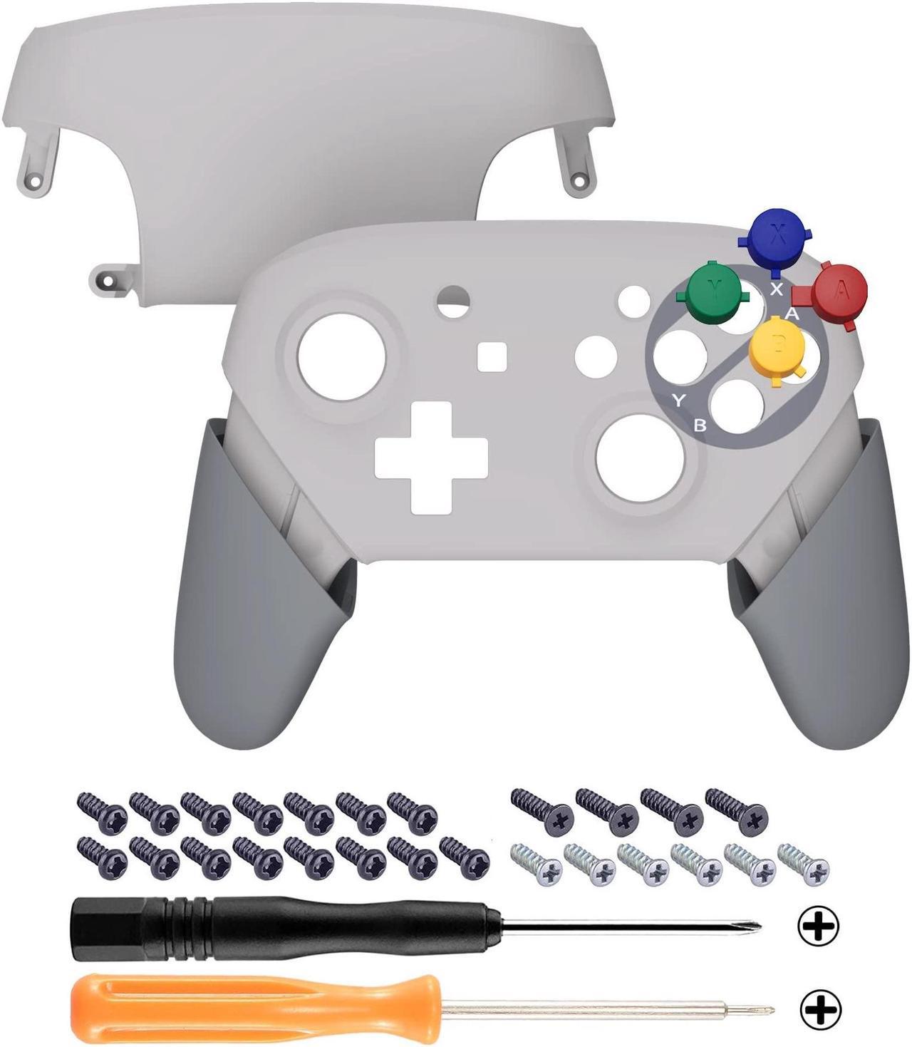 Alt view image 3 of 5 - eXtremeRate SFC SNES Classic EU Style Replacement Full Set Shell for Nintendo Switch & Switch Pro Controller - Console Controller NOT Included