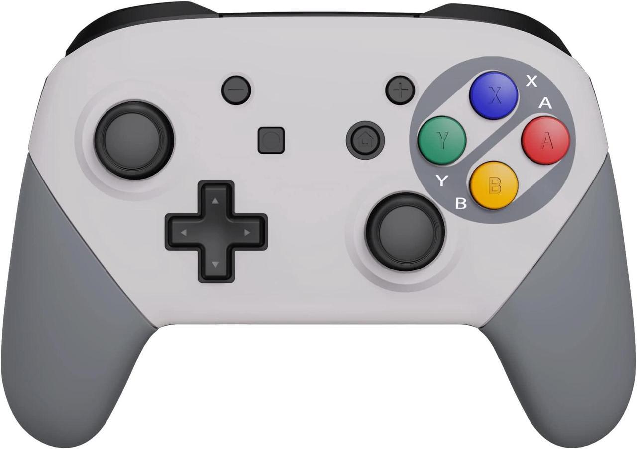 Alt view image 5 of 5 - eXtremeRate SFC SNES Classic EU Style Replacement Full Set Shell for Nintendo Switch & Switch Pro Controller - Console Controller NOT Included